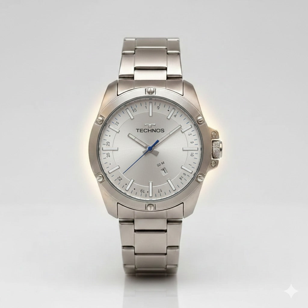 Technos Men's Stylish Silver